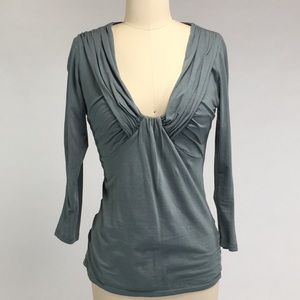 Velvet Sage Green 3/4 Sleeve Top